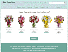 Tablet Screenshot of plazaflowershop.com